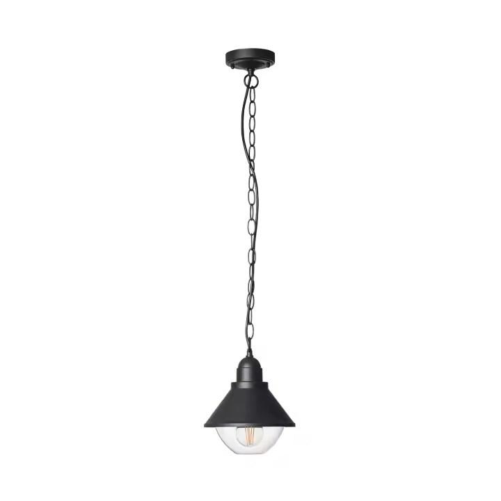 Ledkia Lámpara Colgante Exterior Metal Valera Negro - 1