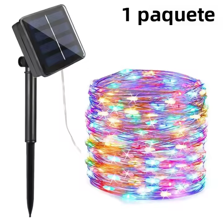 Luces Solares LED De Jardín Impermeables De 7M/12M/22/32M Cadena De Luces De Navidad Para Fiesta Decoración De Año Nuevo - 1