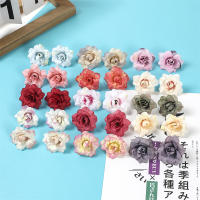 10/20Pcs Flores Artificiales De Seda Rosa 4CM Para Decoración De Hogar Bodas DIY Guirnalda De Navidad Accesorios De Regalo - details 10