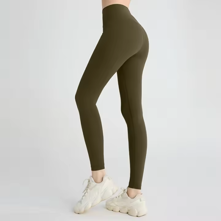 Leggings De Yoga Para Mujer Sintéticos Cintura Alta Levantamiento De Caderas Pantalones De Ciclismo Running Transpirables - 1