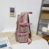 Mochila De Nylon Impermeable Para Mujer Con Múltiples Bolsillos Kawaii Para Estudiantes Con Capacidad Para Laptop Y Libros - details 25