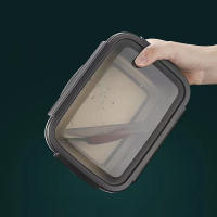 Caja De Alimentos Airtight De Acero Inoxidable 304 Caja De Almuerzo Bento Con Tapa Caja De Guardaño Para Picnic Y Camping - details 12