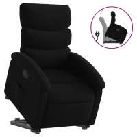 vidaXL Sillón reclinable elevable de tela Gris claro, Gris oscuro, Negro Sillon Dormitorio Sillon Comodos Silla Relax Sillón Sofá - details 3
