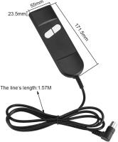 Sillón de relajación eléctrico con control remoto de 2 botones, sillón reclinable con control remoto manual para sillón eléctrico, mesa de masaje - details 1