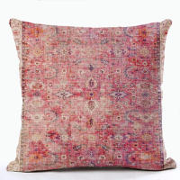 Cubierta De Cojín Cuadrada De Lino Personalizable Estilo Bohemio Turco Para Sofá Y Cintura Suministros Del Hogar 100% Algodón Ecológico - details 5