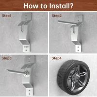 Soporte De Neumático De Reserva Para Coche Accesorios De Remolque Soporte De Pared Para Neumático De Reserva Para Carga De Vehículo Y Camión Material De Acero Inoxidable - details 7