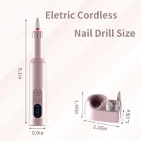 Máquina De Uñas Eléctrica Recargable 18000RPM Sin Cable Con Corte De Molienda Herramienta De Manicura Portátil Para Tratamientos De Uñas - details 10