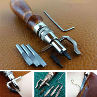 Herramienta Multifuncional De Piel Profesional 7 En 1 Para Manualidades Y Costura Ajustable Con Ranuras Y Pliegues Para DIY - details 3