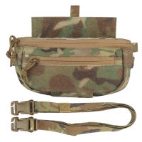 Bolsa De Hombro Compacta Para Cinturón Integrada Con Chaleco De Porta Placa Para Airsoft En MC Negro Verde De Rango Café - details 9