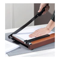 10444-15  Cortador de Papel con Base de Madera, Guillotina Profesional para Papel,  Cizalla de Palanca – Ideal para Papelería, Oficina, Escuela y Fotografía. - details 1