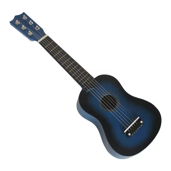 Guitarra De 21 Pulgadas Para Niños Instrumento Musical De Seis Cuerdas Mini Juguete Portátil Ligero Elemento Musical Para Principiantes - 1