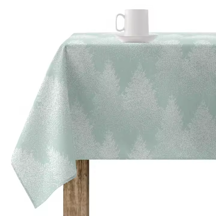 BL Belum  Mantel Navidad 200x140 cm 100% algodón resinado Antimanchas (Tacto no plastificado) Modelo Merry Christmas 80 - 1