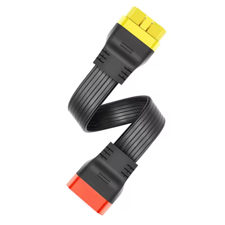 Cable de extensión de conector de diagnóstico de coche de alta calidad de 36 cm, cable de extensión de coche OBDII de 16 núcleos y pines completos - 1