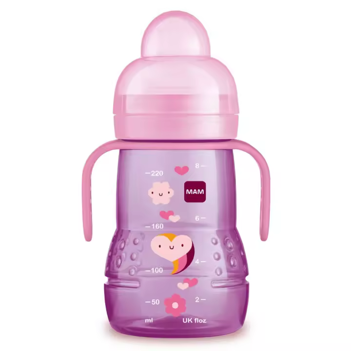 MAM Biberón Vaso de Aprendizaje Trainer 220ml Rosa ✅ Entrega 24/72h - 1