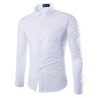 Camisa De Manga Larga Para Hombre En 14 Colores Solidos Estilo Casual Moda Candy Color Para Uso Diario Primavera Y Verano - details 12