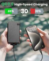 Cargador Solar 20000mAh Katería Externa Portátil With 4 Paneles de Banco de Energía En Prueba de Agua - details 2