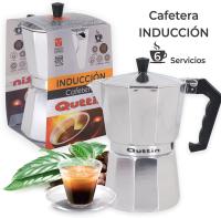 Cafetera Aluminio Italiana De Induccion Quttin Apto Todo Tipo De Cocinas Moka Express - details 0