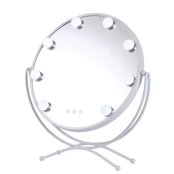 Greenice | Espejo Iluminado Maquillaje LED 48x43Cm Blanco 40.000H [SUN-KRS-430-W - 1