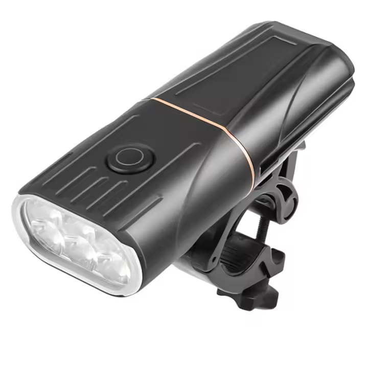 Luz delantera para bicicleta súper brillante del mismo estilo, luz LED de alta capacidad con salida de carga USB para conducción nocturna en bicicleta de montaña - 1