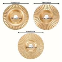Juego De 3 Discos De Tratamiento Para Taladro Eléctrico 100mm 16mm De Agujero Metálico Diseño Curvo Banda De Taladro Herramienta De Grabado Y Pulido Para Madera - details 6