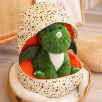 Juguete De Peluche 2 En 1 Dinosaurio Y Huevo Suave E Imaginativo Para Juegos Regalo Para Edades 3-6 Adecuado Para Fiestas Material De Algodón Relleno De Poliéster - details 1