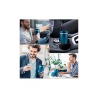 Taza de Café Aislamiento con Tapa - Reutilizable Y a Prueba de Derrames, Vagos de Acero Inoxide al Vacío de Doble Pared, Ideal para Casa y Oficina (Azul,13oz) - details 3