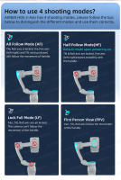 AXNEN HQ5 Stabilizador Gimbal De 3 Ejes Para Teléfono Móvil Antisucción Con Opción De Rastreo AI Para iPhone Y Android - details 18