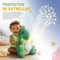 Peluche Dinosaurio Bebé con Proyector de Estrellas | Melodías Relajantes | Juguetes para Bebés Recién Nacidos | Regalos Modernos para Niños y Niñas | Acompañante de Sueños Calmantes con Luces - details 0