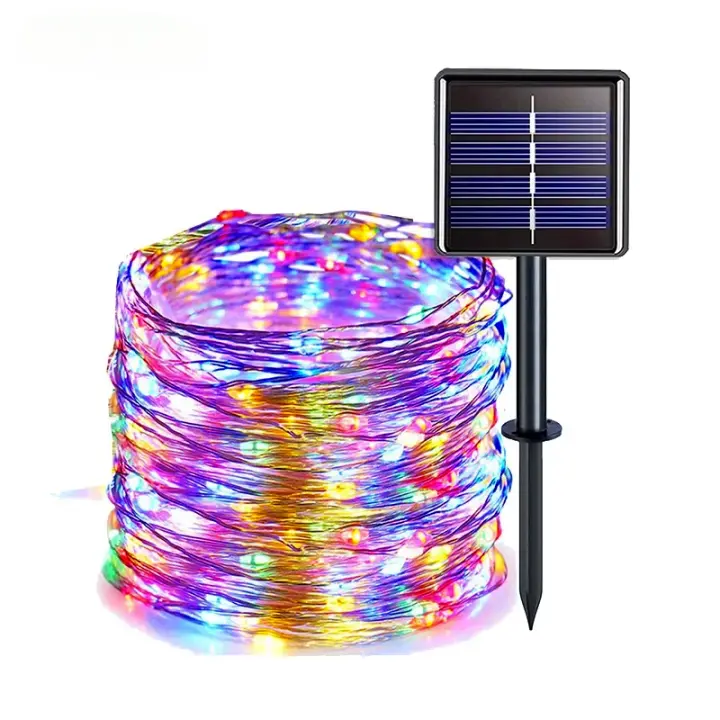 Luces Solares LED Para Jardín Exterior Cadena De Luces De Hadas Impermeables Para Navidad Patio Árbol Fiesta 6m/12m/23m/33m - 1