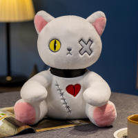 Gato De Peluche De 25cm Serie Oscuro Gótica Lolita Juguete Para Decoración De Habitación Regalo De Cumpleaños Para Niños Material De Peluche Corto Relleno De Algodón PP - details 6