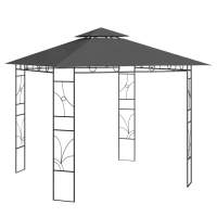 vidaXL Cenador 3x3x2,7 m 160 g/m² Parasol Pérgola Jardín Patio Toldo Color Crema,  Antracita,  Taupé y mas - details 1