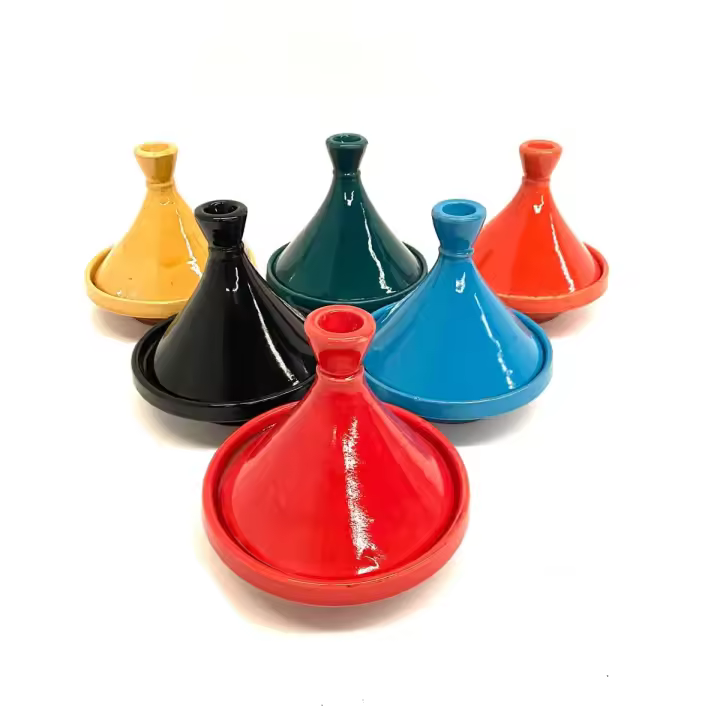 Tajín marroquí estilo árabe especiero 16cm - Tajín marroquí pequeño de cerámica para especias estilo árabe moruno | 16cm diámetro | Varios colores disponibles | Artesanía Árabe - 1