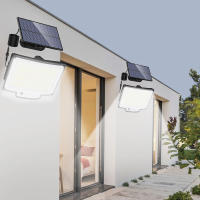 Lámpara Solar Exterior Con Sensor De Movimiento 348LED Luz De Seguridad Impermeable Para Jardín Y Garage Potente Spot Solar Incluido - details 19