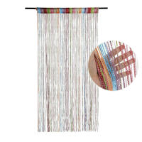 Cortina De Puerta De Perlas 1x2M Trenzado Con Borlas Divisor De Habitación Decoración De Casa Y Boda Cortina De Ventana Vertical Material Plástico Estilo Romano - details 5