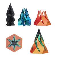 Juguete Antiestrés Passthrough De 3D Imprimido Pirámide Imposible Con Cono Espiral Decoración De Escritorio De Árbol De Navidad Juguete Interactivo Para Alivio Del Estrés - details 8