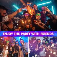 Lentes LED Para Fiesta En 6 Colores Neón Luces LED De Sombreros De Copa Para Adolescentes Y Adultos Regalos Para Fiesta De Cumpleaños Accesorios De Fiesta - details 2