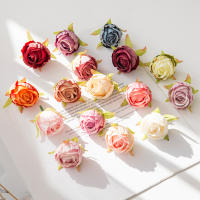 Flores Artificiales De Seda Rosa Para Boda Corona De Navidad Decoración De Hogar DIY Scrapbooking Regalos Venta Caliente - details 15
