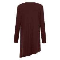 Vestido De Mujer Casual Otoño Elegante Con Botones Color Sólido Largo Manga Vestido De Fiesta Polyester Cuello O Antiguo - details 38