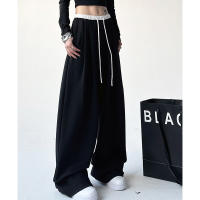 High-Waisted Sweatpants Para Mujer Estilo Hip Hop Coreano Versátil Casual Con Bolsillos Y Cordón Autumn/Winter Tendencia Streetwear - details 4