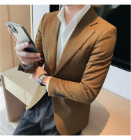 Chaqueta De Traje Para Hombre Estilo Elegante Monabroca Calidad Superior Casual Formal Color Sólido Ajustada 2024 - details 17