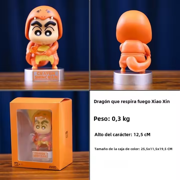 Figura De Acción Crayon Shin Chan Cos Pikachu Colección Ornamento 17cm Modelo PVC Muñeca Decoración Juguetes Regalos Cumpleaños - 1