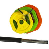 Discos Barra y Bloqueadores Pack completo | Set Body Pump FIURI | Ejercicio Fitness, Musculación, Halterofilia... - details 2