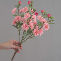 1 Rama De Flores Artificiales De Rosas Silken Para Centros De Mesa Fiesta Boda Oficina Interior Exterior Decoración Hogar - details 6