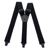 Almohadillas De Trabajo Pesado Para Hombres 3.8cm Anchos Con Espalda X Y 4 Abrazaderas De Plástico Ajustables Bragas De Pantalones Elásticas - Negro - details 8