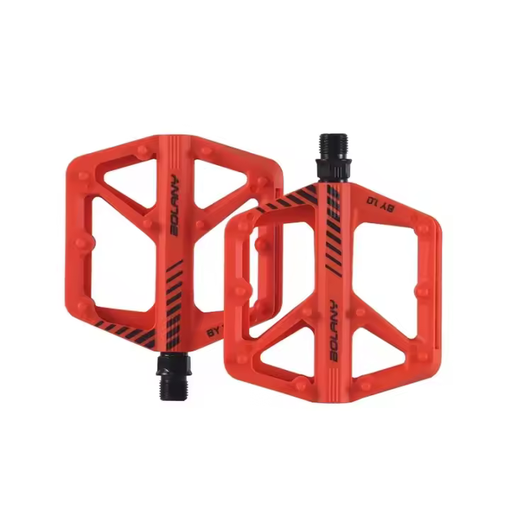 Pedal De Bicicleta BOLANY De Nylon Antideslizante Impermeable Y a Prueba De Polvo Para Montaña Doble Soporte Accesorios De MTB - 1
