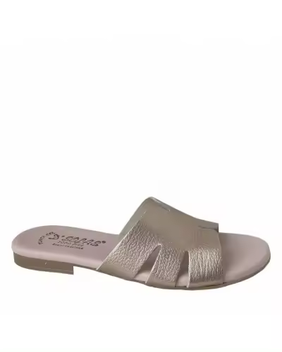Torres Sandalia pala plana mujer con tira piel y plantilla gel - 1