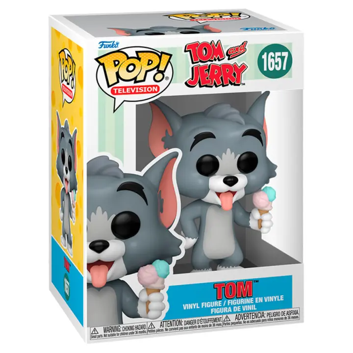Funko Pop! TV: Tom & Jerry - Tom - Tom and Jerry- Figura de Vinilo Coleccionable - Idea de Regalo - Mercancia Oficial - Juguetes para Niños y Adultos - TV Fans - Muñeco para Coleccionistas - MR POPYE - 1