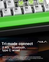 Teclado Mecánico AULA F98X 99 Teclas Tri-modo Intercambiable RGB Ajustable Para Juegos De Esports Con Interruptores Magnéticos - details 6