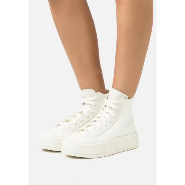 Zapatilla Converse Ctas Cruise Hi en Lona Blanca para Chicas - 1