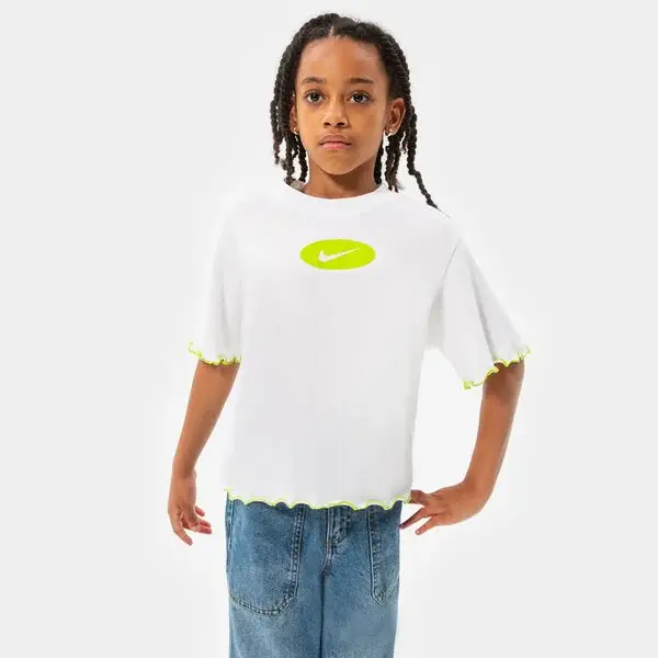 Nike - Camiseta De Niña Blanca Nike Dri-FIT Icon Clash - DQ4392-100 - 1
